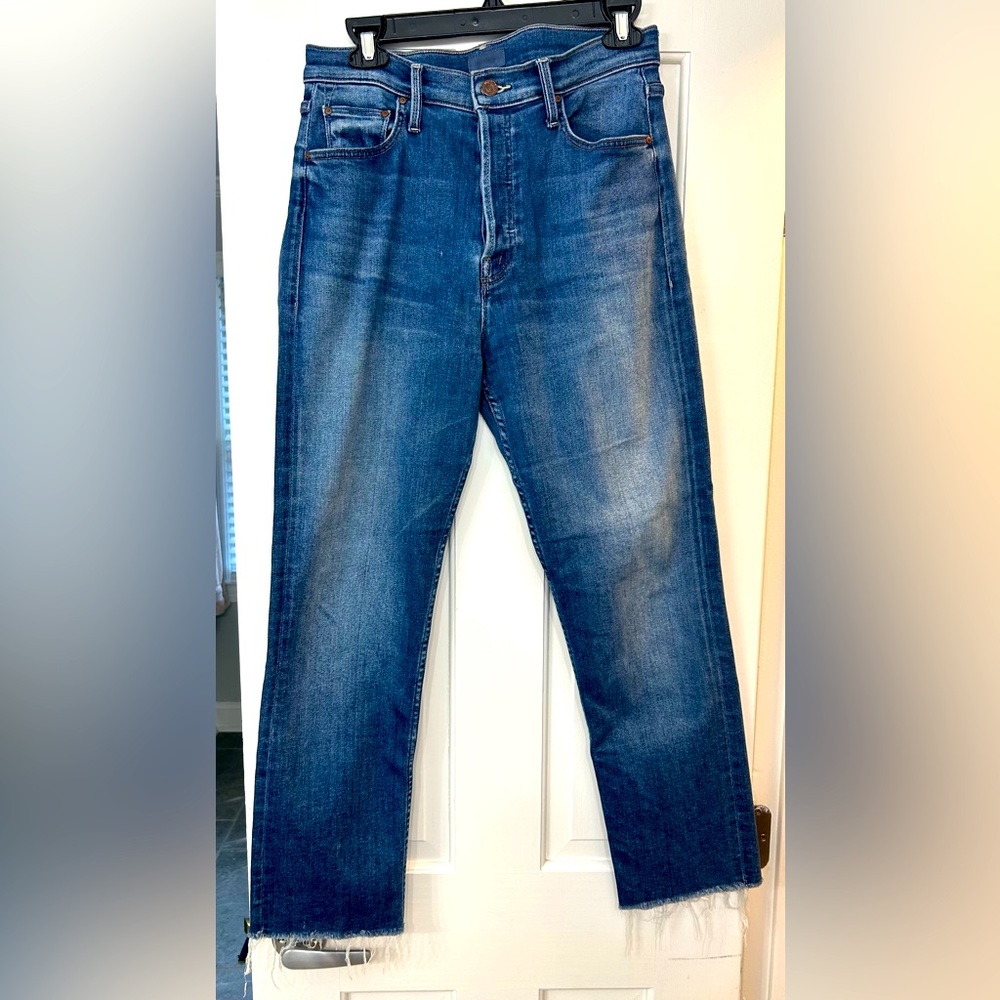 MOTHER  Denim Tomcat Ankle Fray